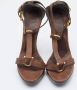 Burberry Vintage Pre-owned Leather sandals Brown Dames - Thumbnail 3