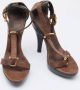 Burberry Vintage Pre-owned Leather sandals Brown Dames - Thumbnail 4