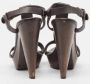 Burberry Vintage Pre-owned Leather sandals Brown Dames - Thumbnail 5