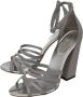 Burberry Vintage Pre-owned Leather sandals Gray Dames - Thumbnail 3