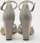 Burberry Vintage Pre-owned Leather sandals Gray Dames - Thumbnail 5