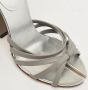 Burberry Vintage Pre-owned Leather sandals Gray Dames - Thumbnail 8