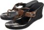 Burberry Vintage Pre-owned Leather sandals Gray Dames - Thumbnail 3