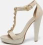 Burberry Vintage Pre-owned Leather sandals Gray Dames - Thumbnail 2