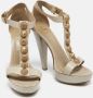 Burberry Vintage Pre-owned Leather sandals Gray Dames - Thumbnail 4