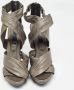 Burberry Vintage Pre-owned Leather sandals Gray Dames - Thumbnail 3
