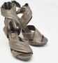 Burberry Vintage Pre-owned Leather sandals Gray Dames - Thumbnail 4