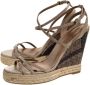 Burberry Vintage Pre-owned Leather sandals Green Dames - Thumbnail 3
