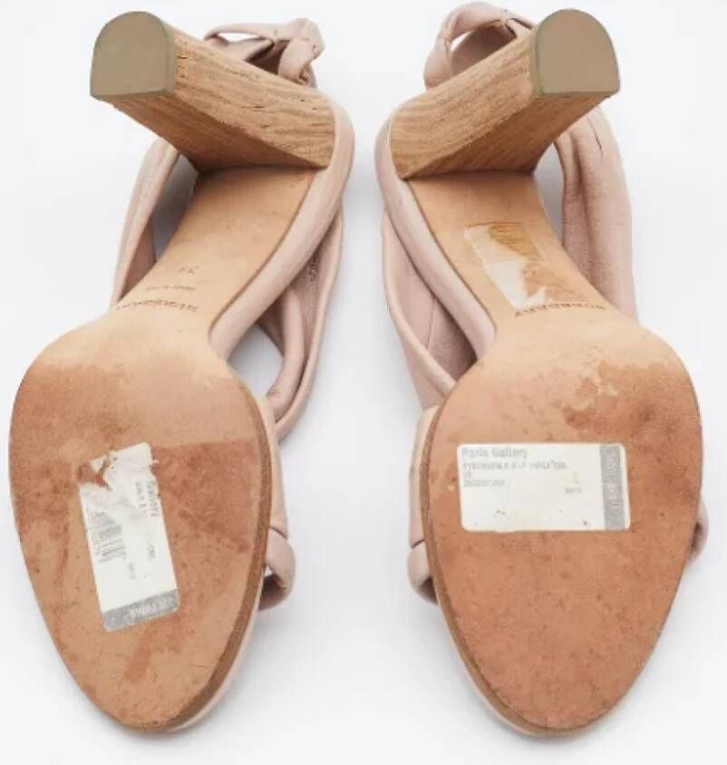 Burberry Vintage Pre-owned Leather sandals Pink Dames
