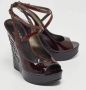 Burberry Vintage Pre-owned Leather sandals Purple Dames - Thumbnail 4