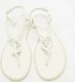 Burberry Vintage Pre-owned Leather sandals White Dames - Thumbnail 3