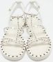 Burberry Vintage Pre-owned Leather sandals White Dames - Thumbnail 3