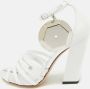 Burberry Vintage Pre-owned Leather sandals White Dames - Thumbnail 2