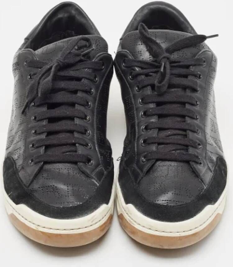 Burberry Vintage Pre-owned Leather sneakers Black Dames