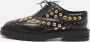 Burberry Vintage Pre-owned Leather sneakers Black Dames - Thumbnail 2