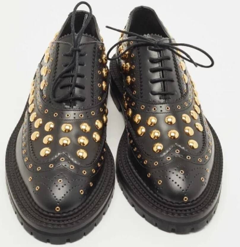 Burberry Vintage Pre-owned Leather sneakers Black Dames