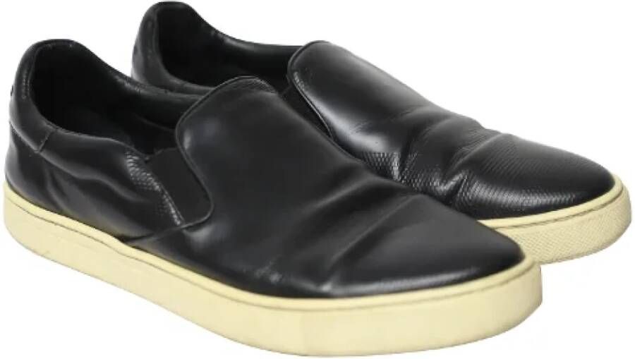 Burberry Vintage Pre-owned Leather sneakers Black Dames