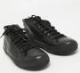Burberry Vintage Pre-owned Leather sneakers Black Heren - Thumbnail 4
