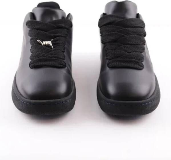 Burberry Vintage Pre-owned Leather sneakers Black Heren