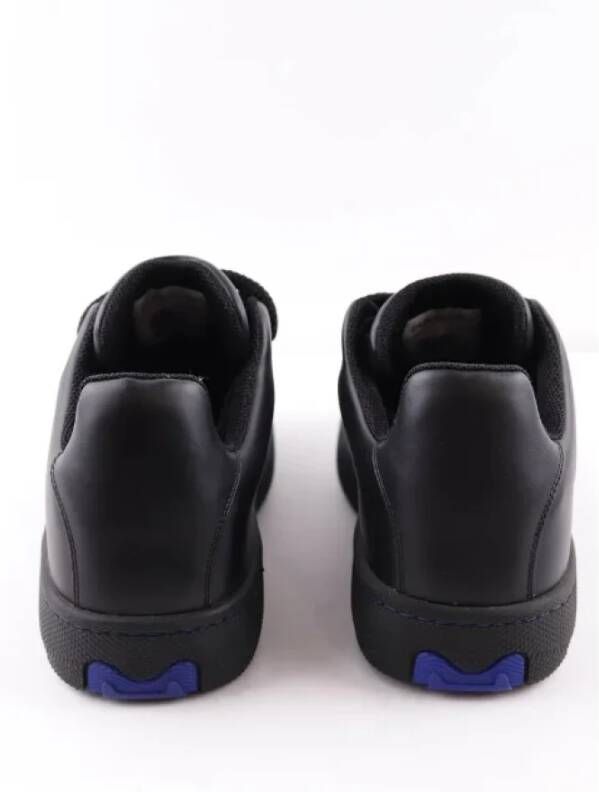 Burberry Vintage Pre-owned Leather sneakers Black Heren