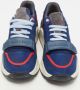 Burberry Vintage Pre-owned Leather sneakers Blue Dames - Thumbnail 3