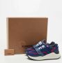 Burberry Vintage Pre-owned Leather sneakers Blue Dames - Thumbnail 9