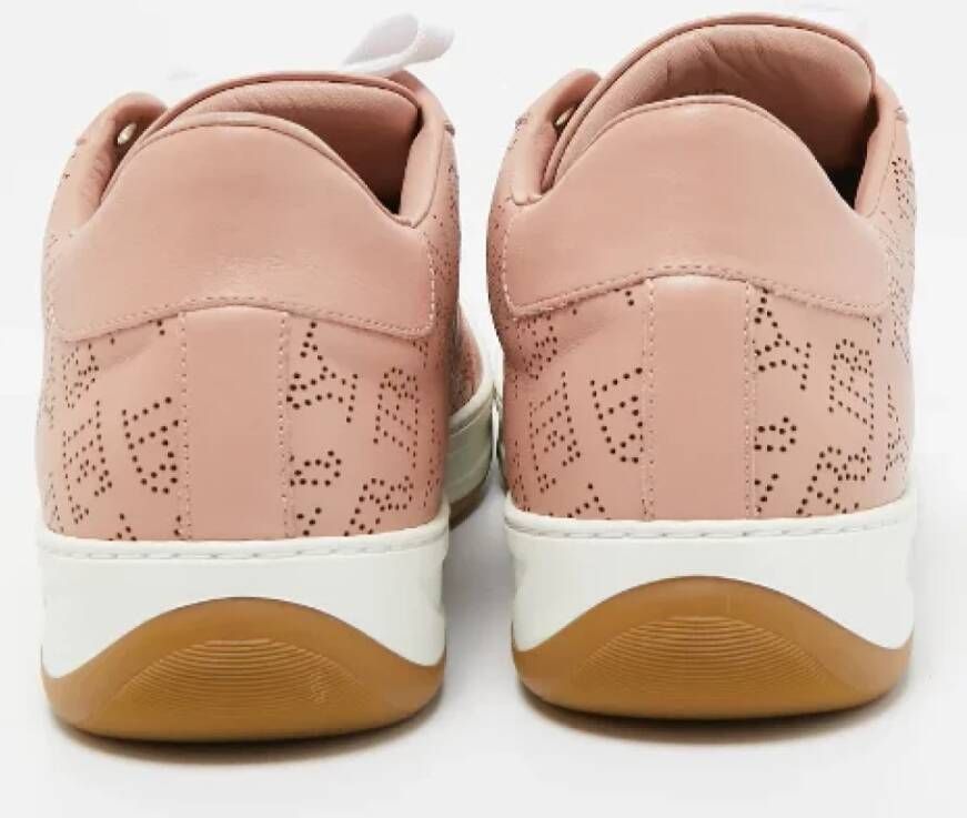 Burberry Vintage Pre-owned Leather sneakers Pink Dames