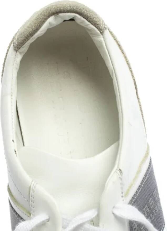 Burberry Vintage Pre-owned Leather sneakers White Dames