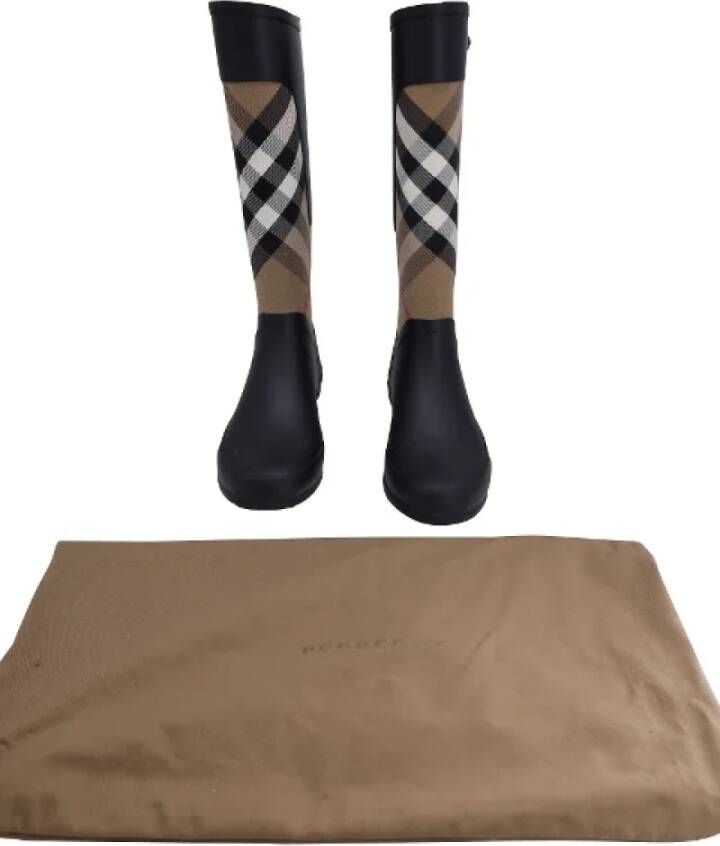 Burberry Vintage Pre-owned Rubber boots Black Dames