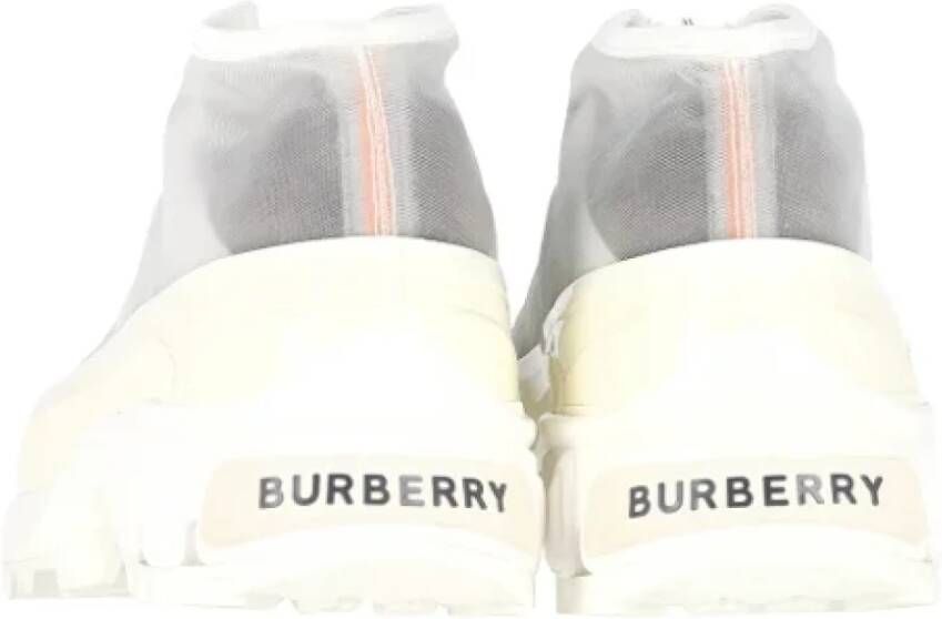 Burberry Vintage Pre-owned Rubber sneakers White Dames