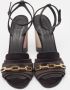 Burberry Vintage Pre-owned Satin sandals Black Dames - Thumbnail 2
