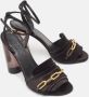 Burberry Vintage Pre-owned Satin sandals Black Dames - Thumbnail 3