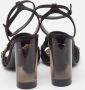 Burberry Vintage Pre-owned Satin sandals Black Dames - Thumbnail 4