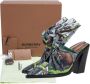 Burberry Vintage Pre-owned Satin sandals Green Dames - Thumbnail 8