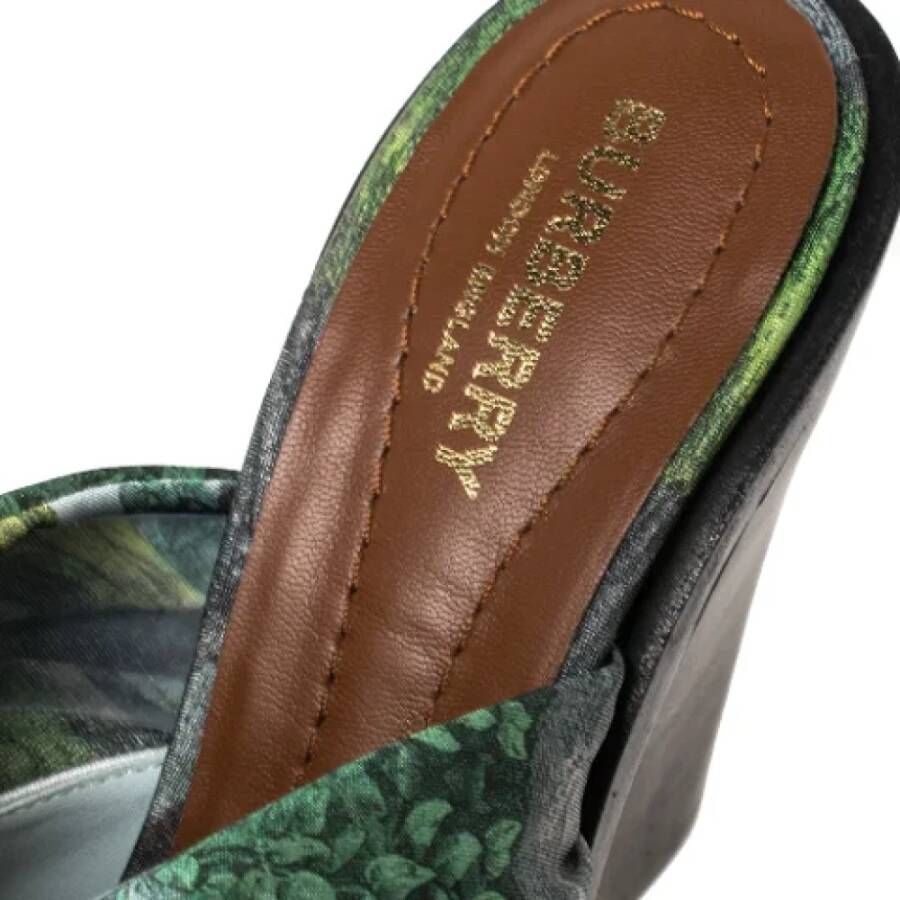 Burberry Vintage Pre-owned Satin sandals Multicolor Dames