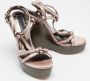 Burberry Vintage Pre-owned Satin sandals Pink Dames - Thumbnail 4