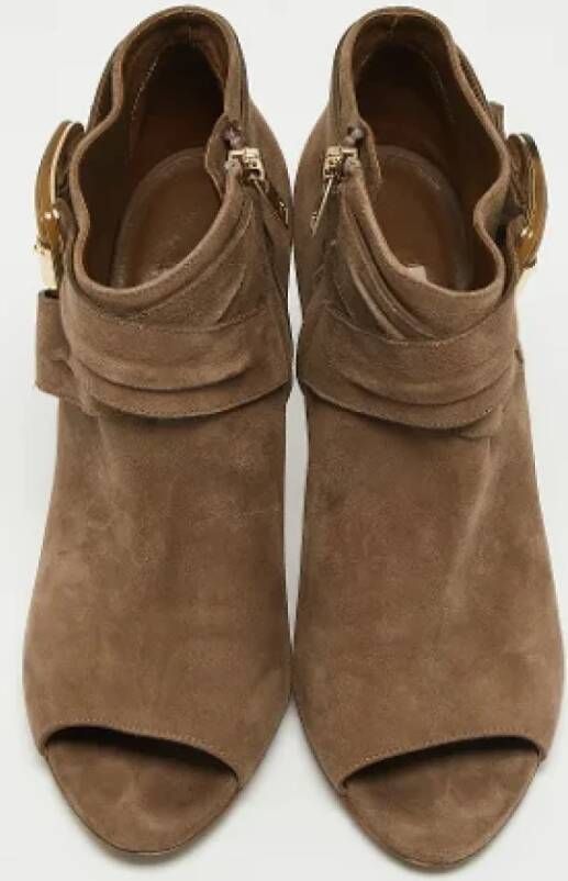 Burberry Vintage Pre-owned Suede boots Beige Dames