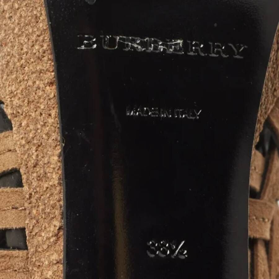Burberry Vintage Pre-owned Suede boots Brown Dames