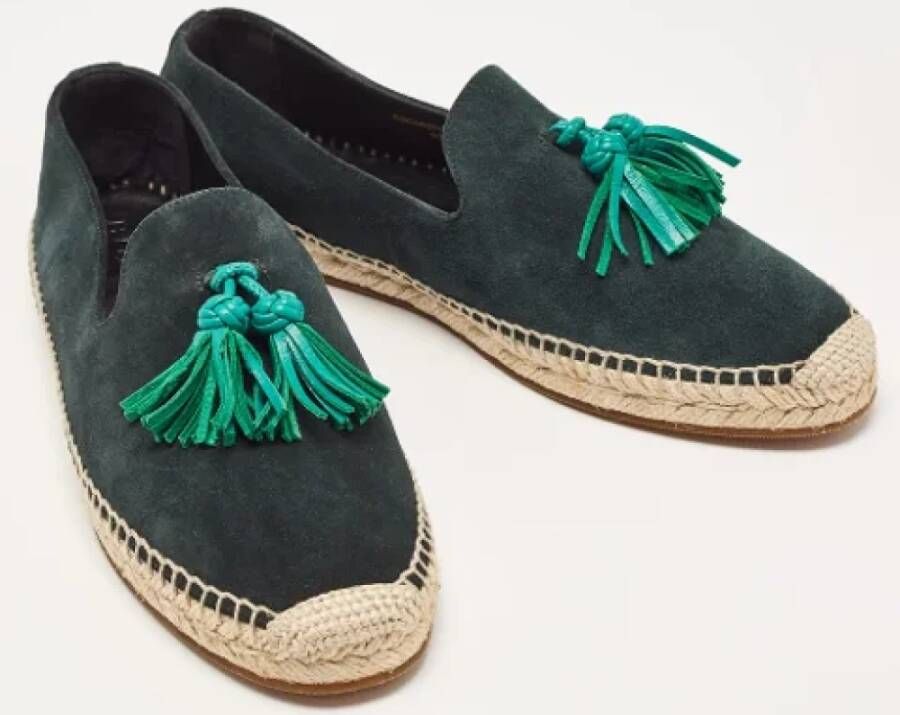 Burberry Vintage Pre-owned Suede flats Green Dames