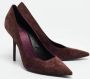 Burberry Vintage Pre-owned Suede heels Red Dames - Thumbnail 4