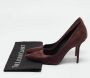 Burberry Vintage Pre-owned Suede heels Red Dames - Thumbnail 9