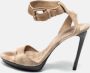 Burberry Vintage Pre-owned Suede sandals Beige Dames - Thumbnail 2