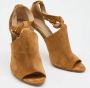 Burberry Vintage Pre-owned Suede sandals Brown Dames - Thumbnail 4