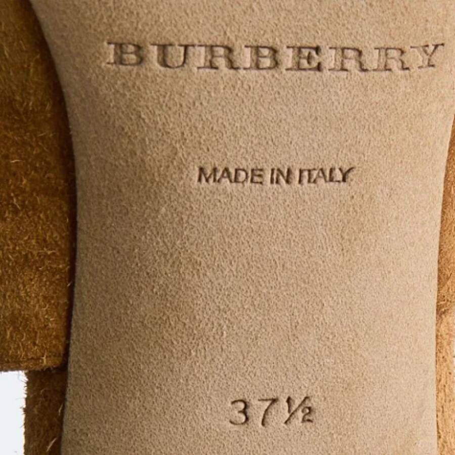 Burberry Vintage Pre-owned Suede sandals Brown Dames