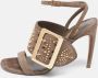 Burberry Vintage Pre-owned Suede sandals Gray Dames - Thumbnail 2