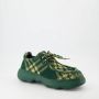 Burberry Geruite Stadschoenen Vintage Stijl Green Heren - Thumbnail 8