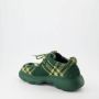Burberry Geruite Stadschoenen Vintage Stijl Green Heren - Thumbnail 9