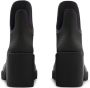 Burberry Zwarte regenbestendige laarzen met brede comfortabele hak Black Dames - Thumbnail 4