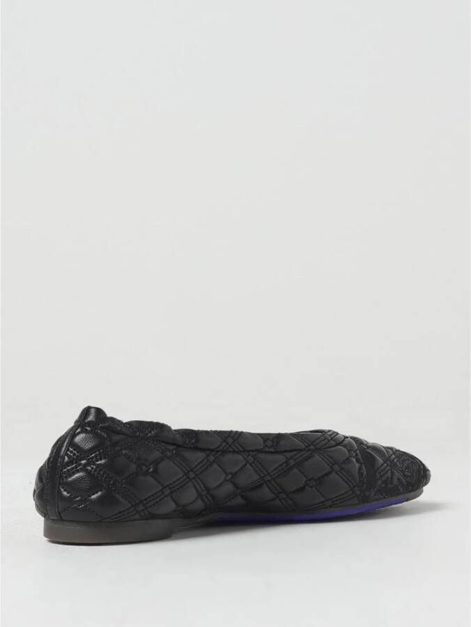 Burberry Zwarte Gewatteerde Loafer Flats