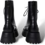 Burberry Zwarte Leren Veterschoenen Black Dames - Thumbnail 3
